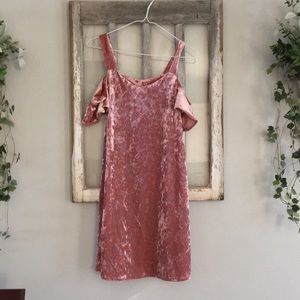 Francesca’s velvet dress